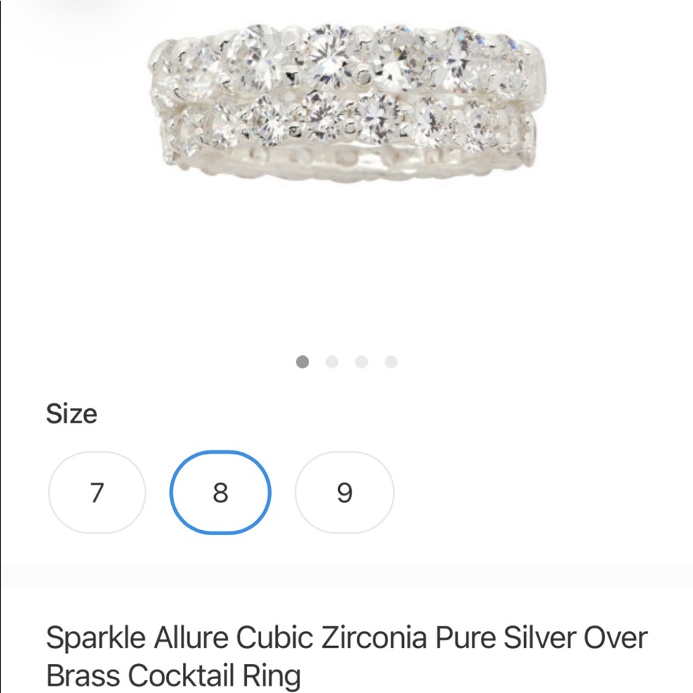 BNWT Allure Sparkle Stackable Rings